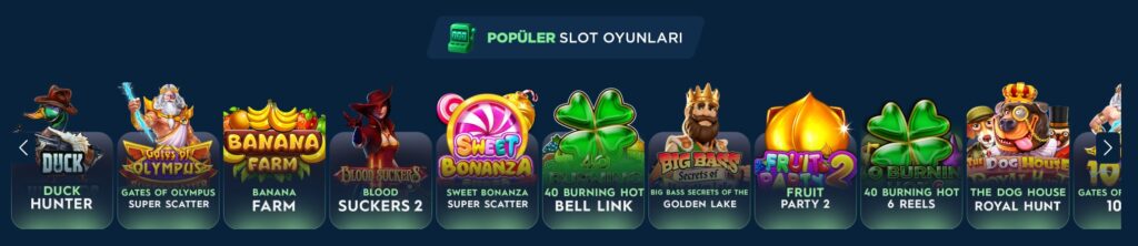 betlora slot oyunları